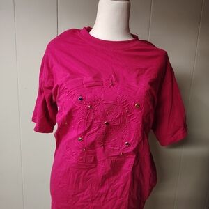 Vintage Kavio Fuchsia Shirt And Short Set Size XL